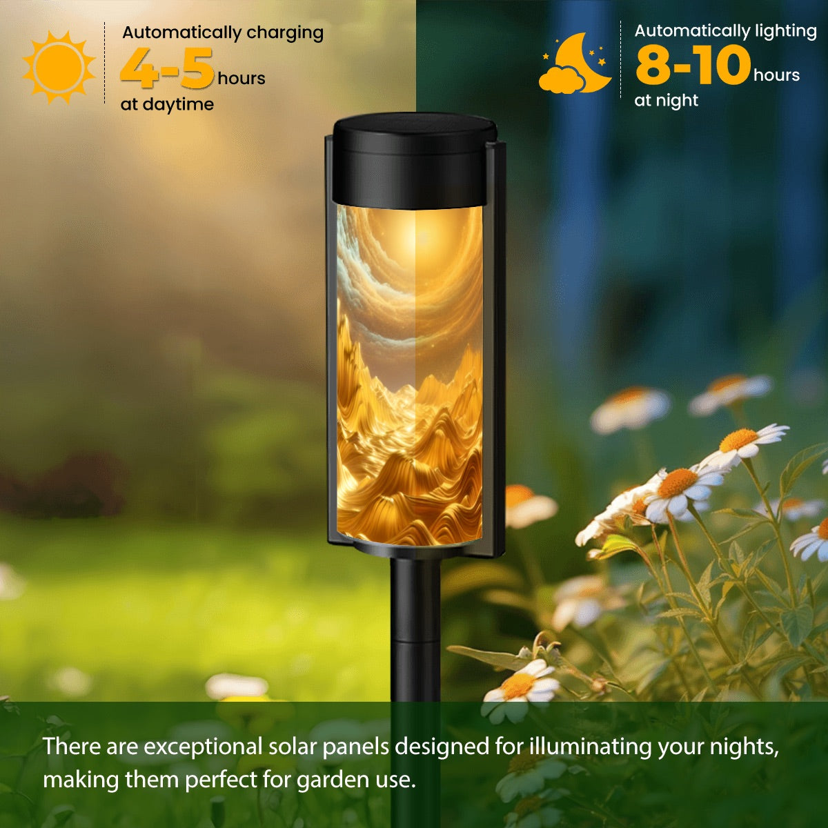 Waves of Gold Outdoor Solar Lights ππ