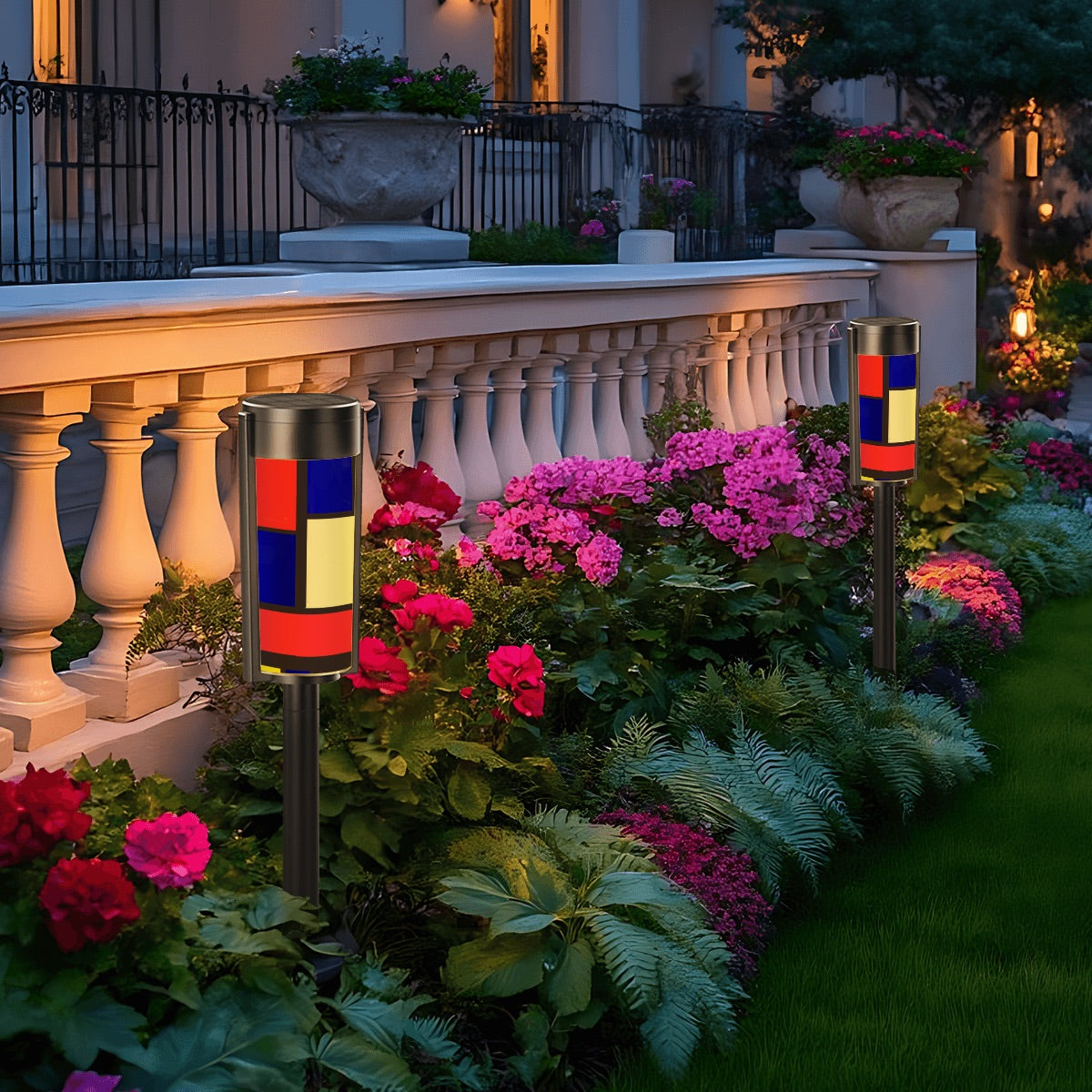 ๐ Color Block Outdoor Solar Lights โ๏ธ