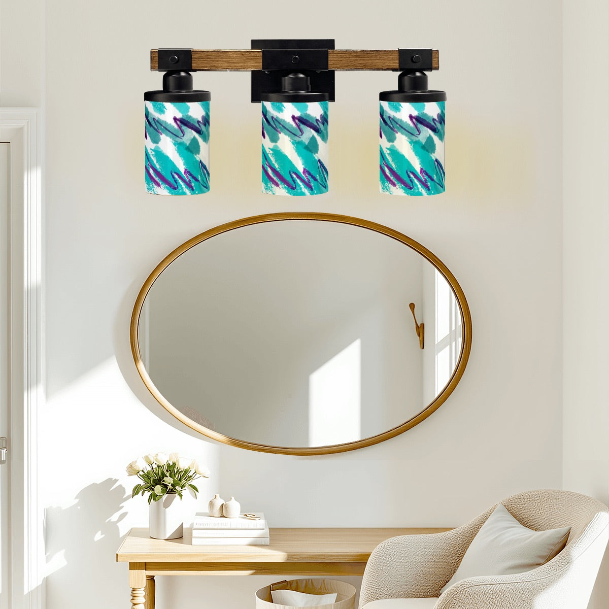 ⭐ 90s Vibe Vanity Light Fixture – Light It Up, Retro Style 💿