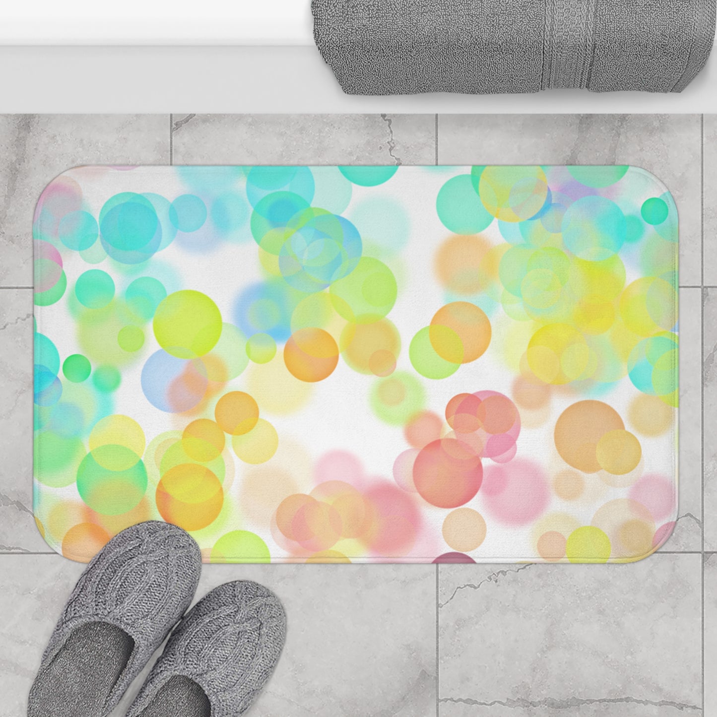 Bokeh Lights Bath Mat