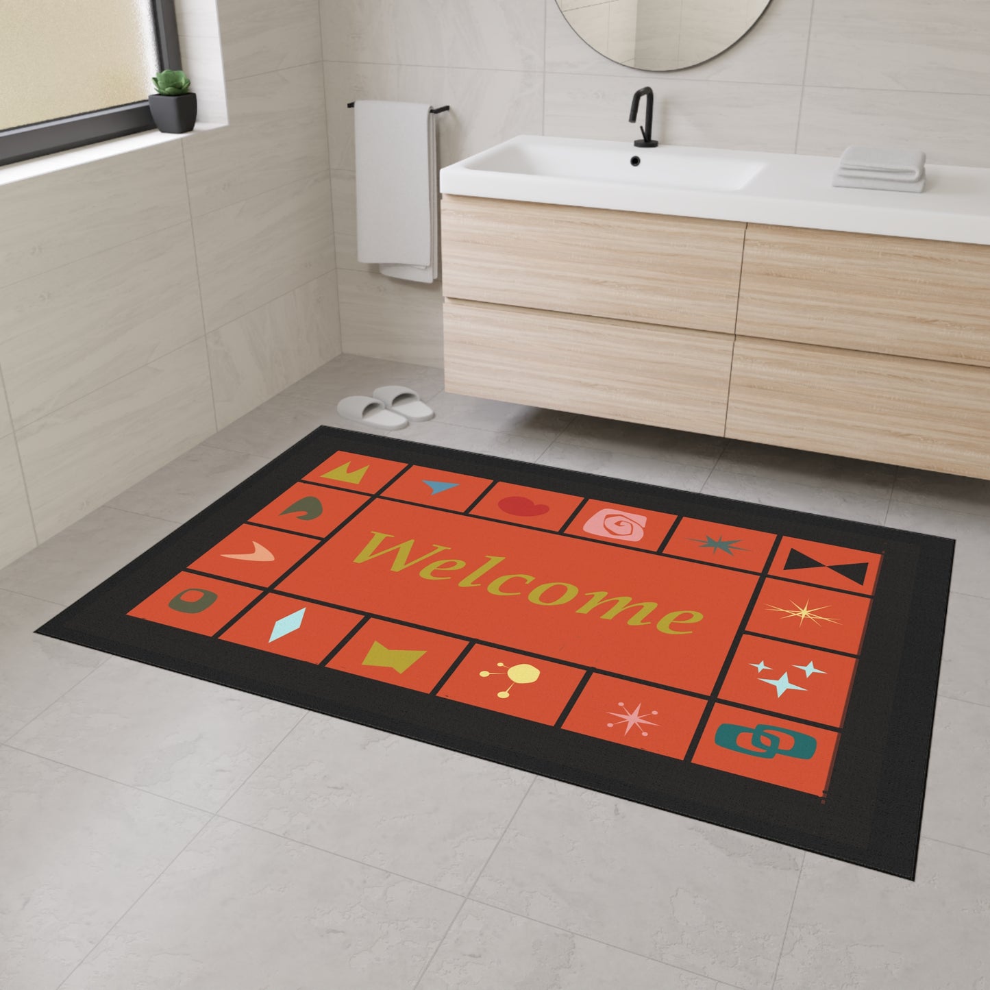 Mid Century Modern Floor Mat