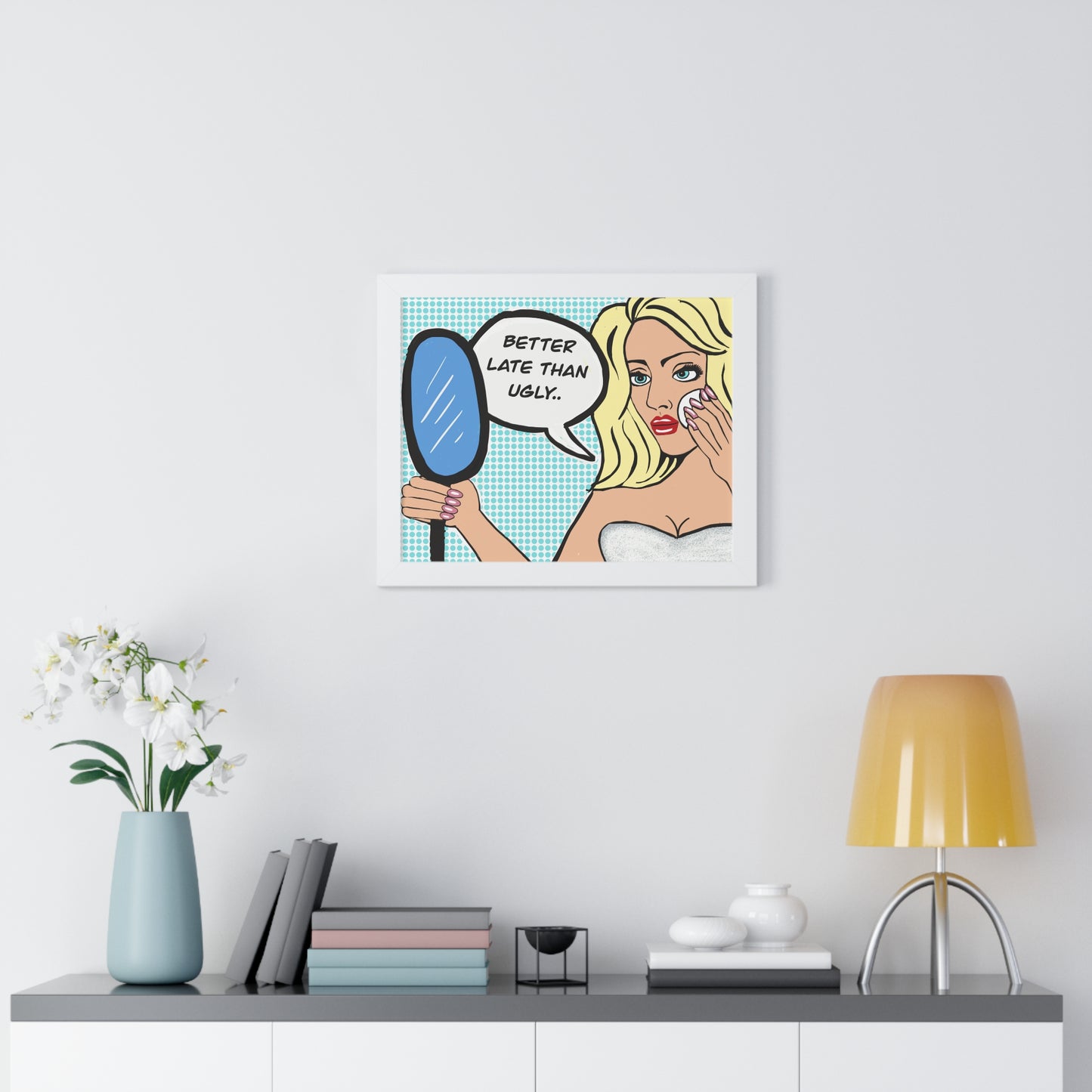 Pop Art Sassy Series Potty Humor Better Ugly Framed Vertical Poster