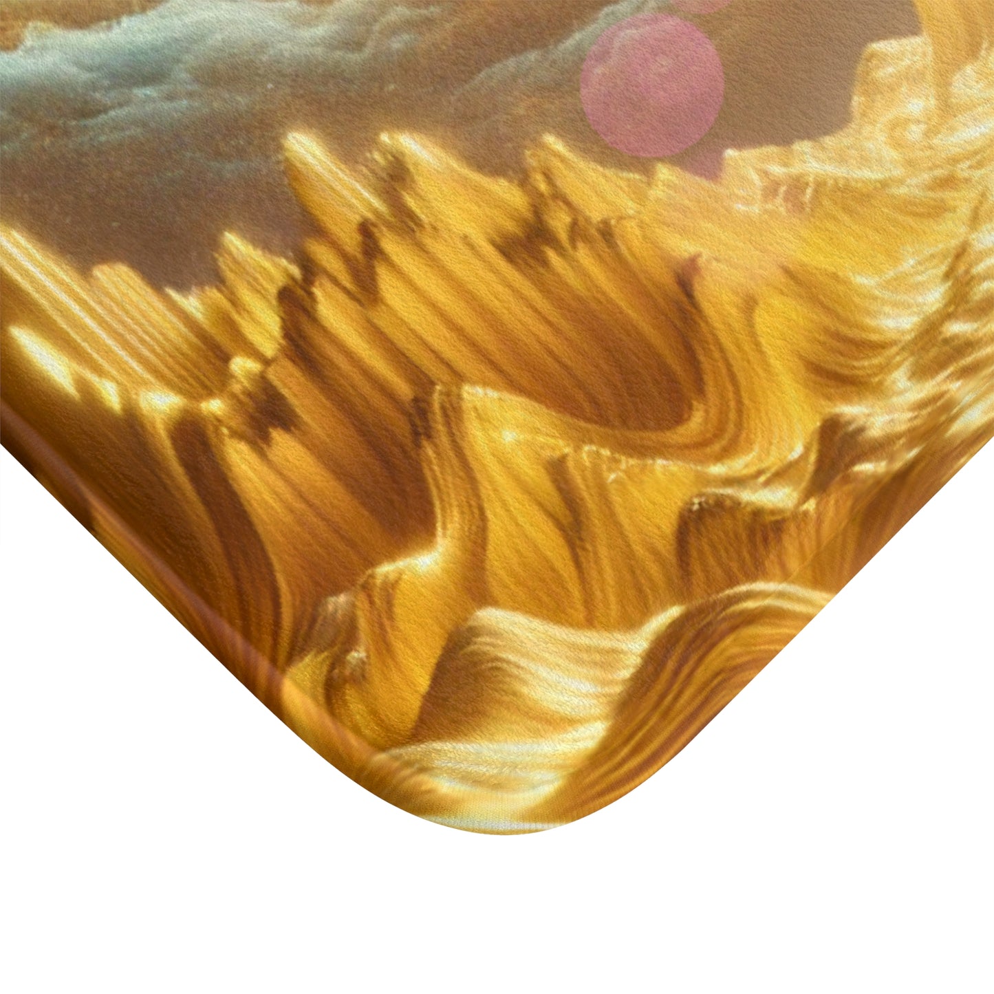 Waves of Gold Bath Mat