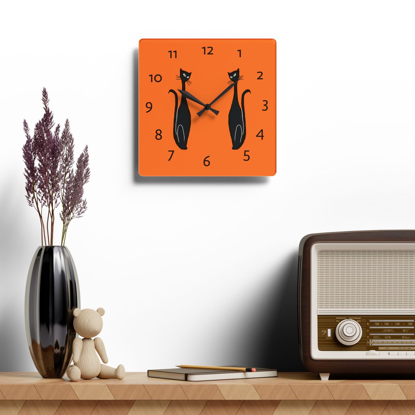 ๐พ Two Cool Cats Wall Clock ๐พ