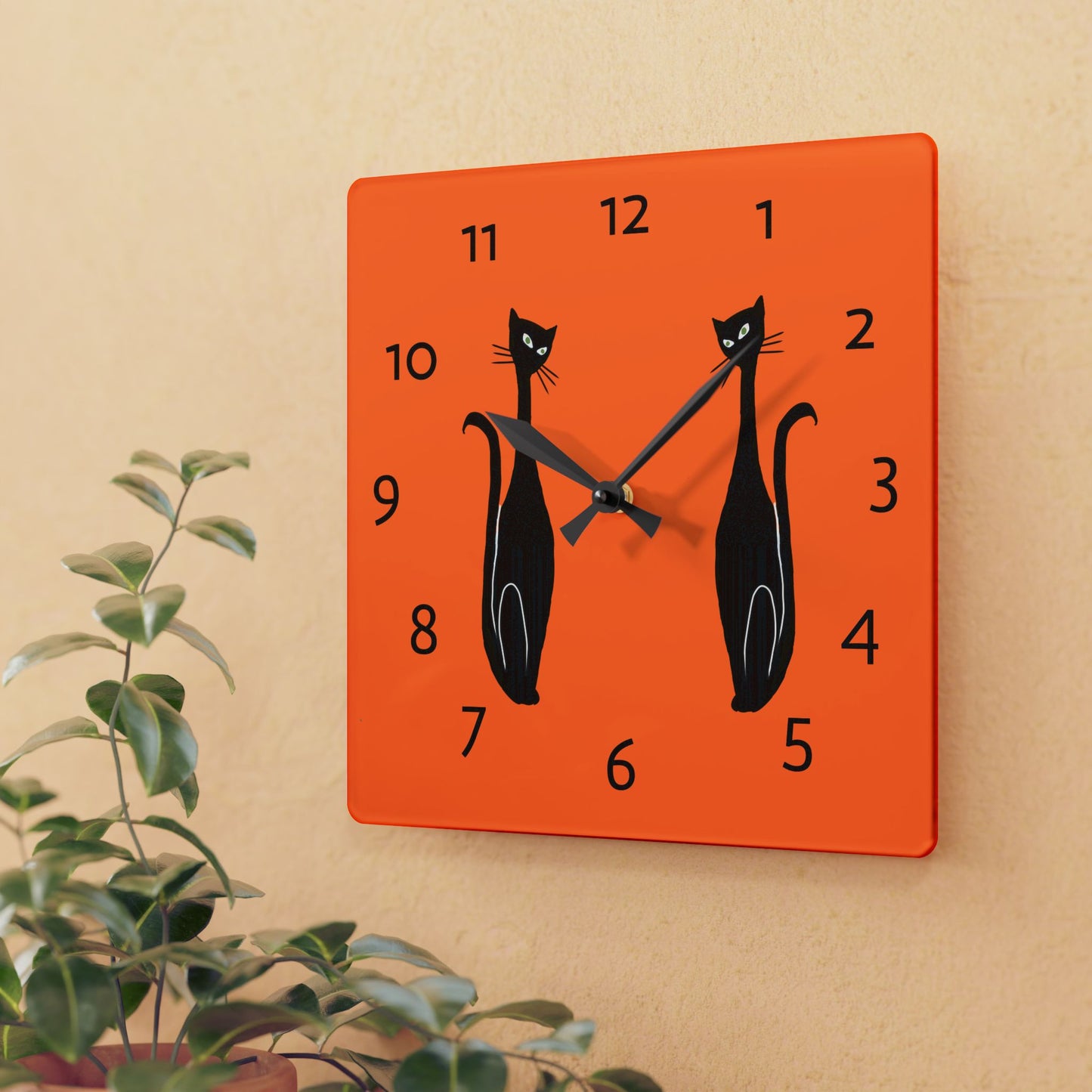 ๐พ Two Cool Cats Wall Clock ๐พ