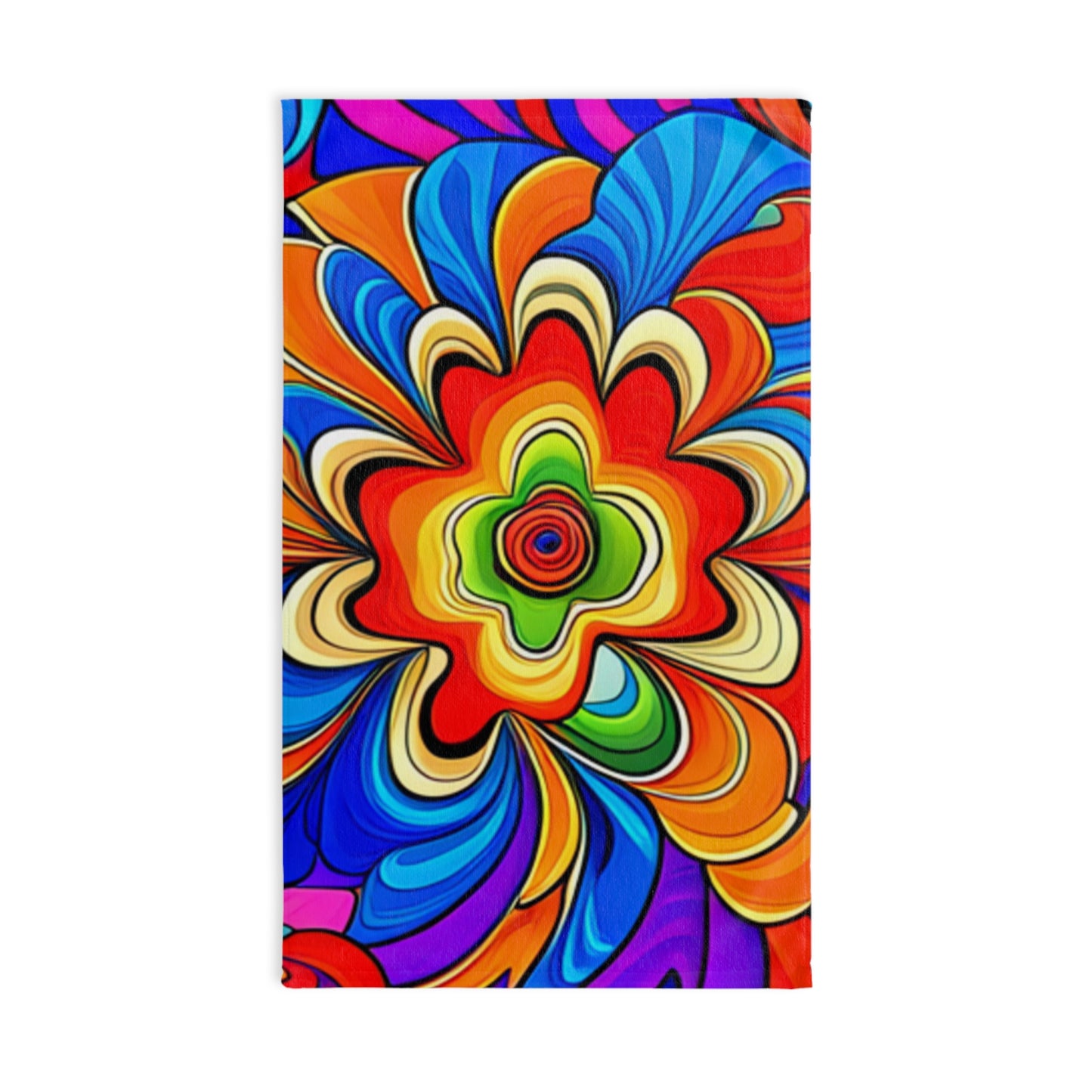 🌈 Psychedelic 60s Hand Towel