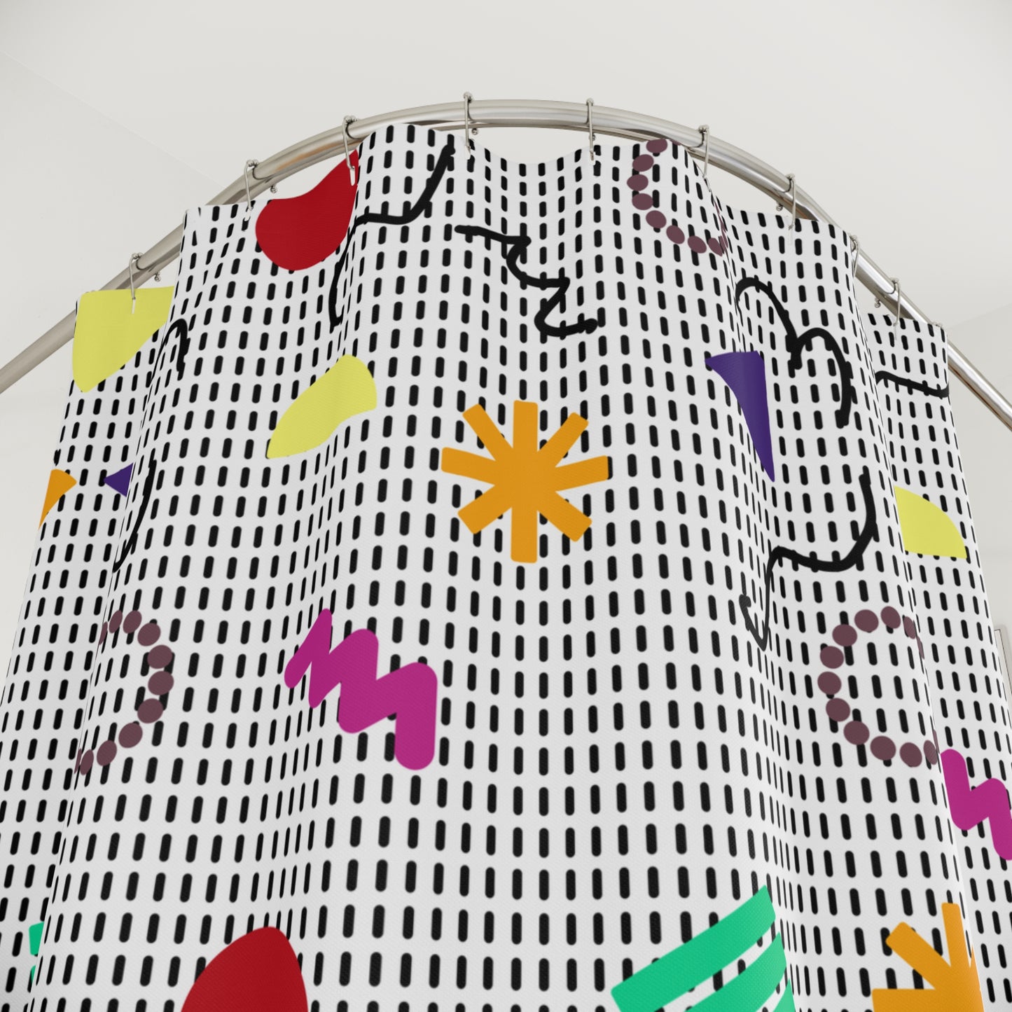 Splashback to the 90s Shower Curtain