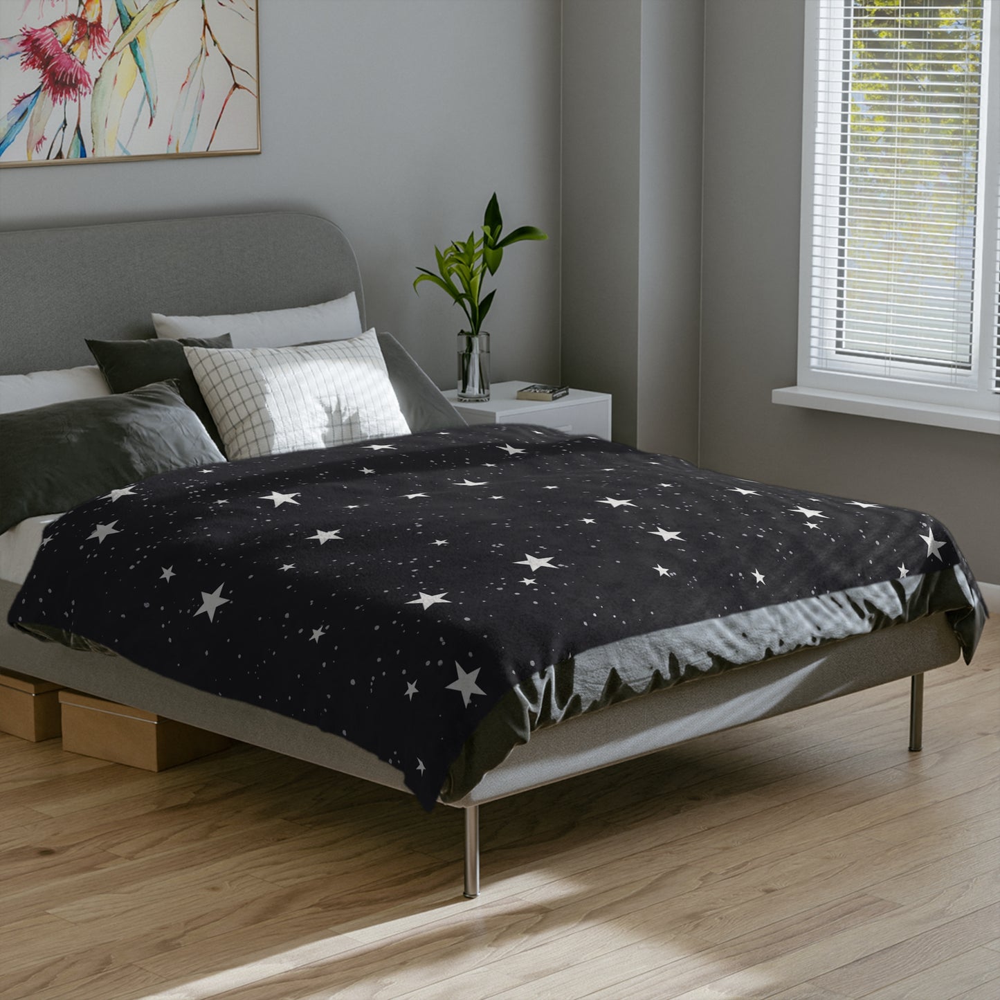 Under the Stars Velveteen Blanket