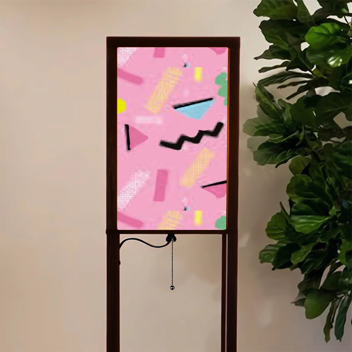 Saturday Morning Cartoons Floor Lamp with Shelves