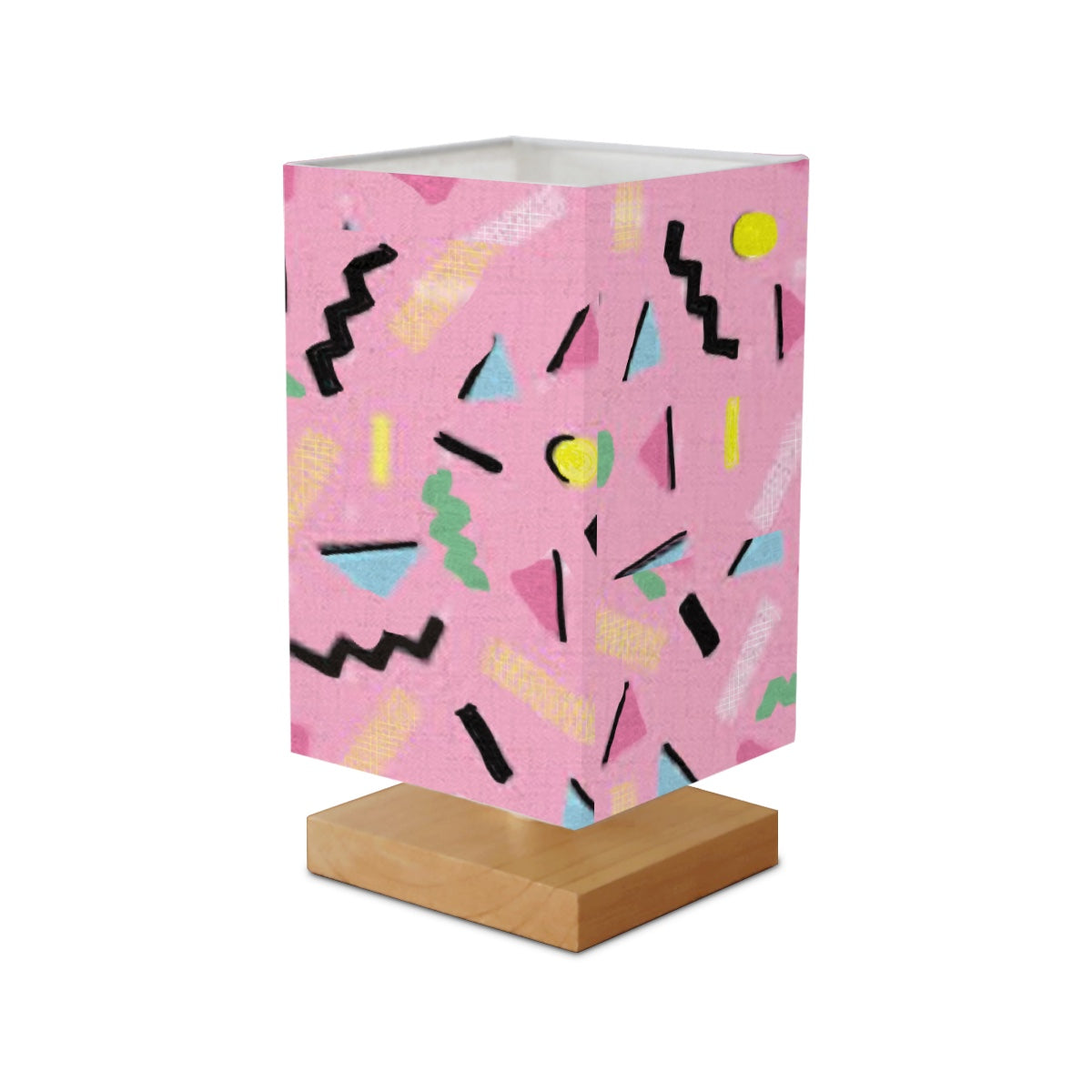 Saturday Morning Cartoons Square Table Lamp