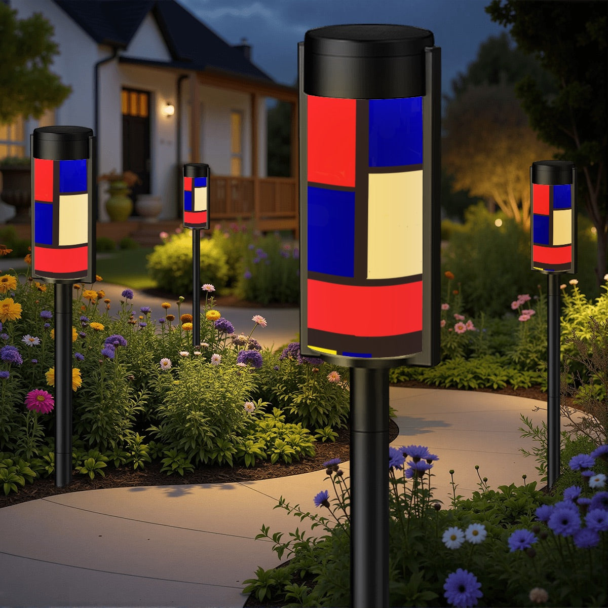 ๐ Color Block Outdoor Solar Lights โ๏ธ