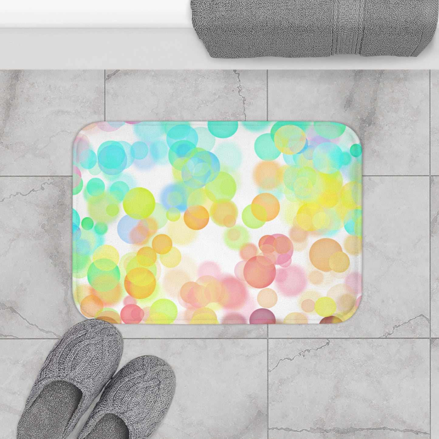 Bokeh Lights Bath Mat