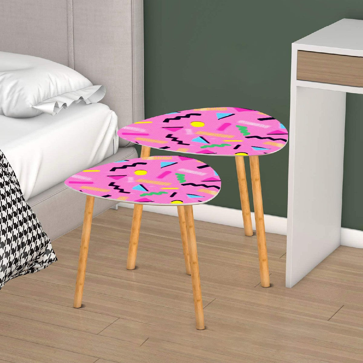 90s Saturday Morning Tv Coffee Table Set of 2