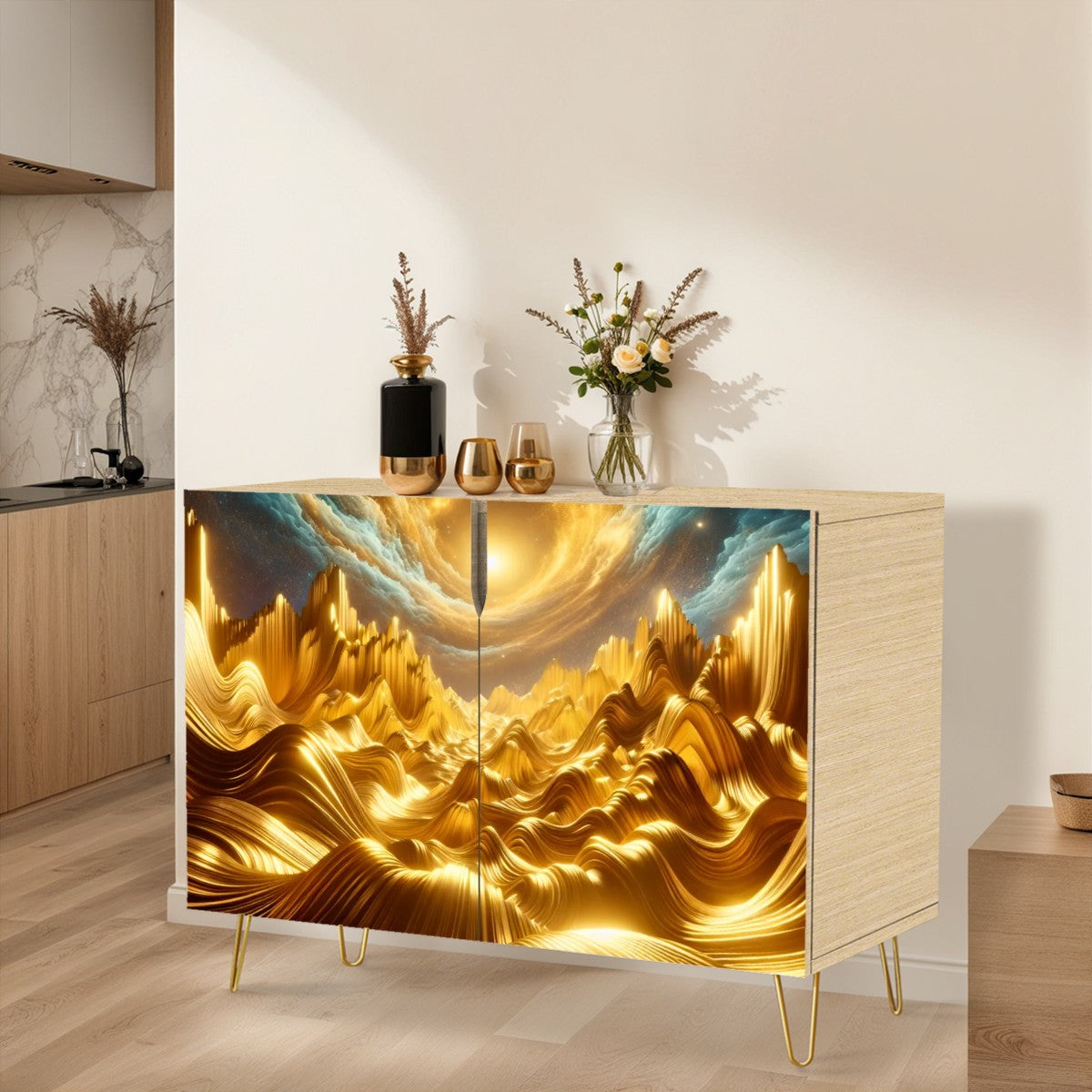 ✨ Waves of Gold Cabinet✨