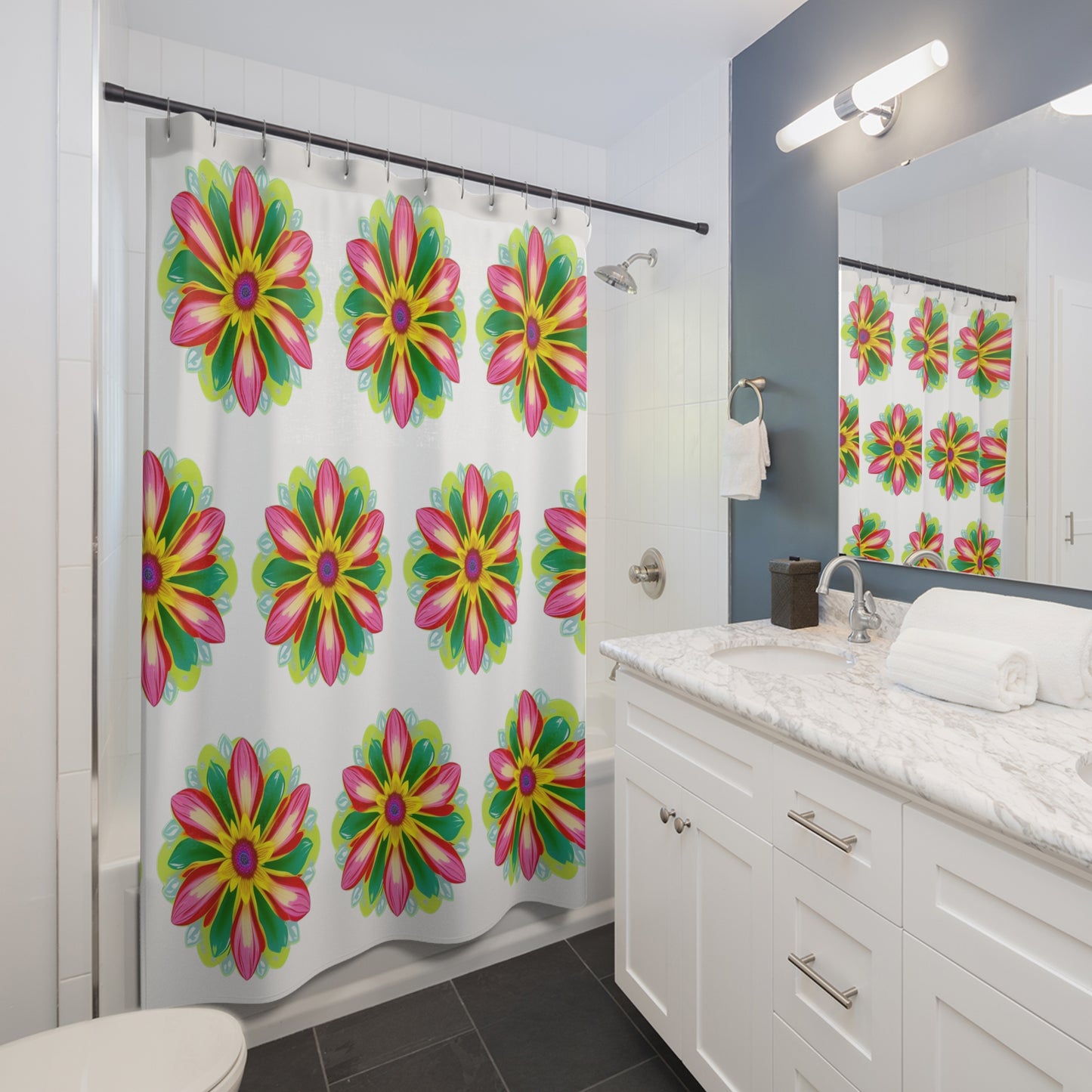 Flower Power Shower Curtain