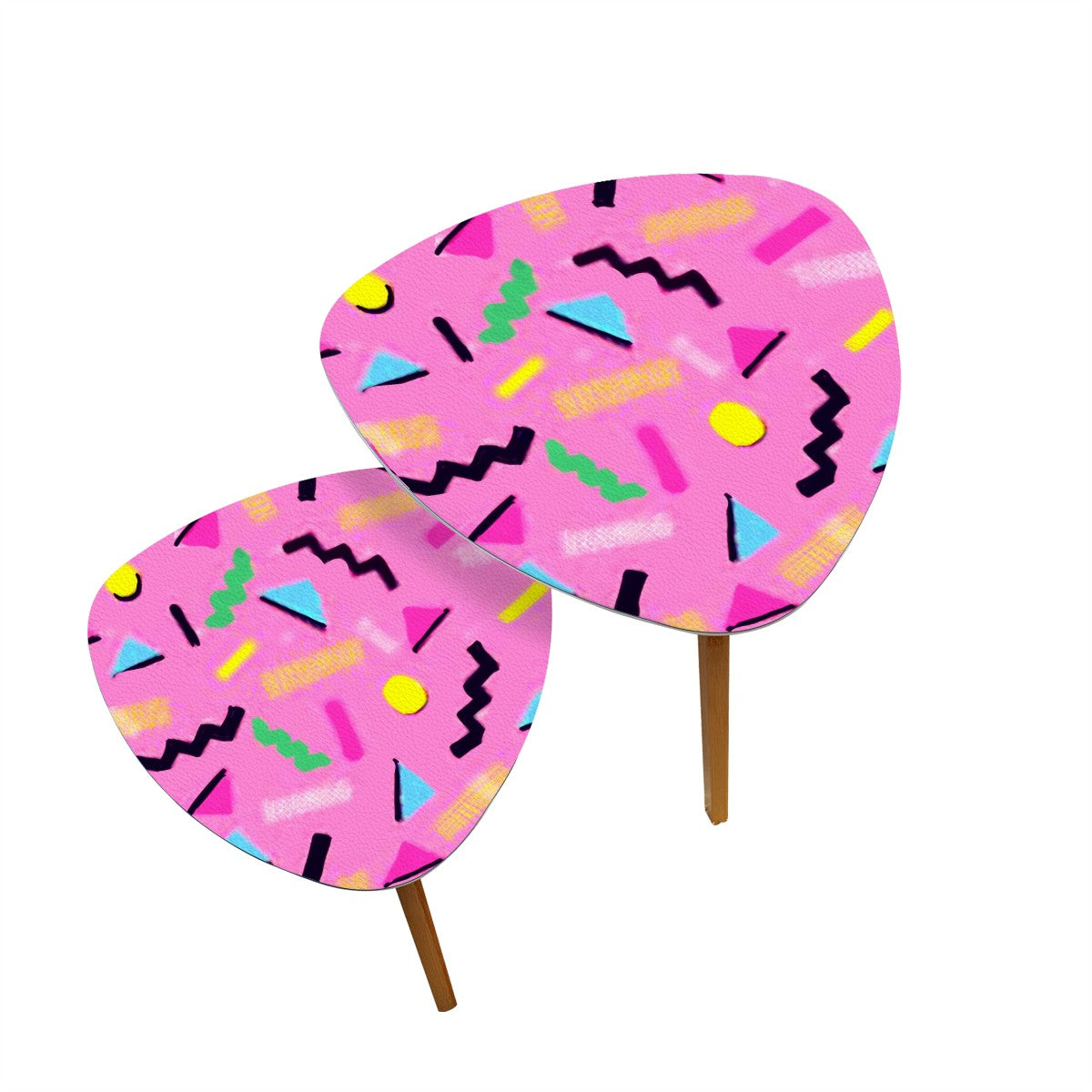 90s Saturday Morning Tv Coffee Table Set of 2