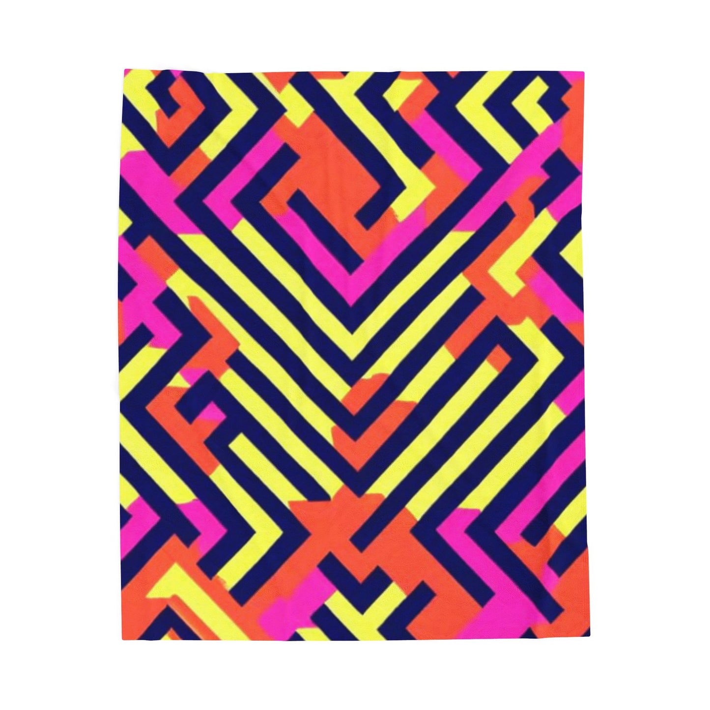 1980's Inspired Velveteen Plush Blanket