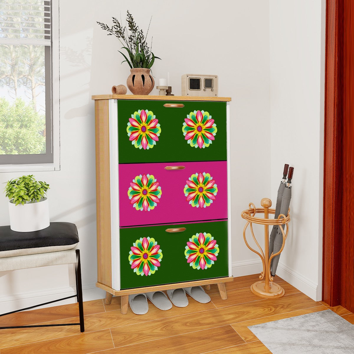 ๐ธ Flower Power Shoe Cabinet ๐ธ