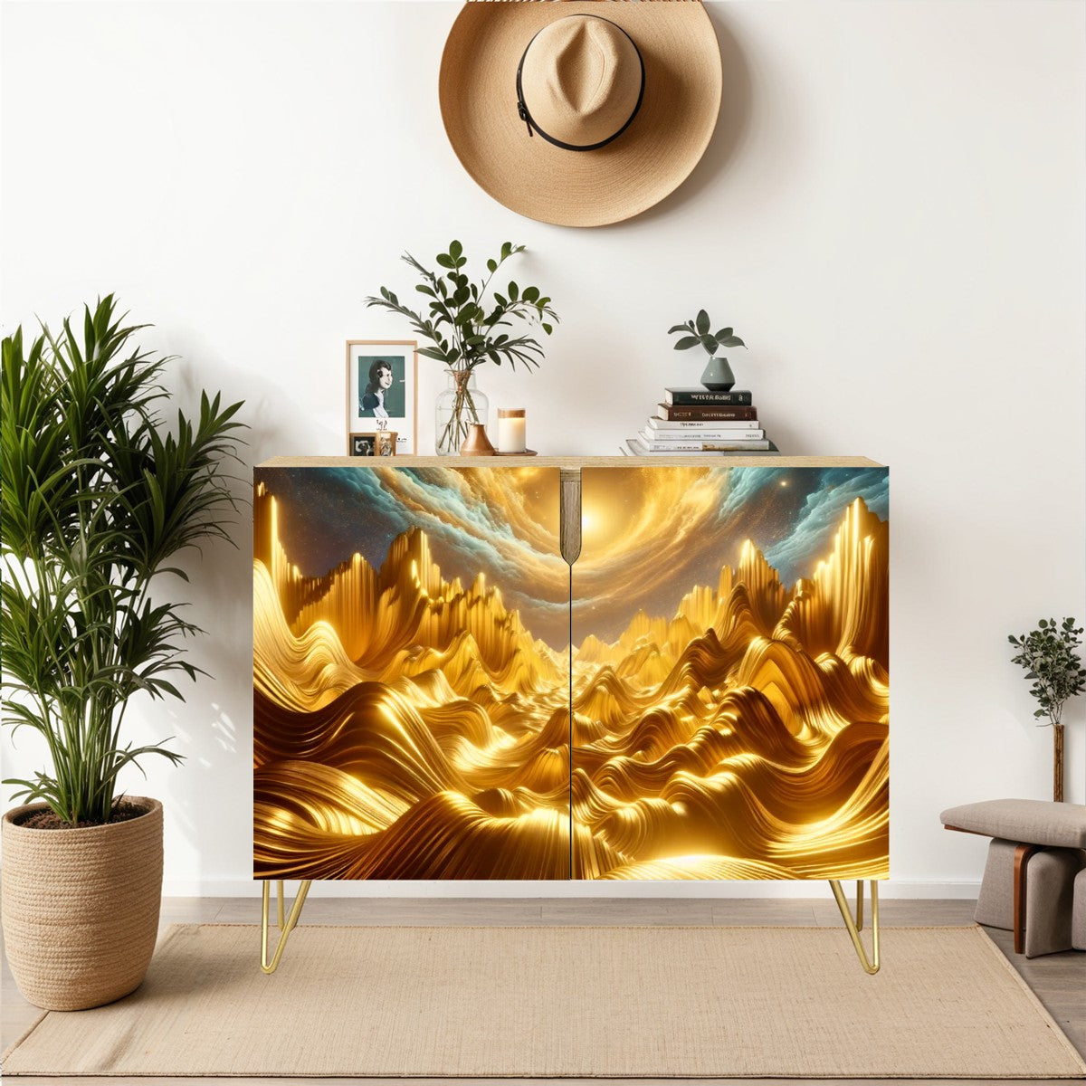 ✨ Waves of Gold Cabinet✨