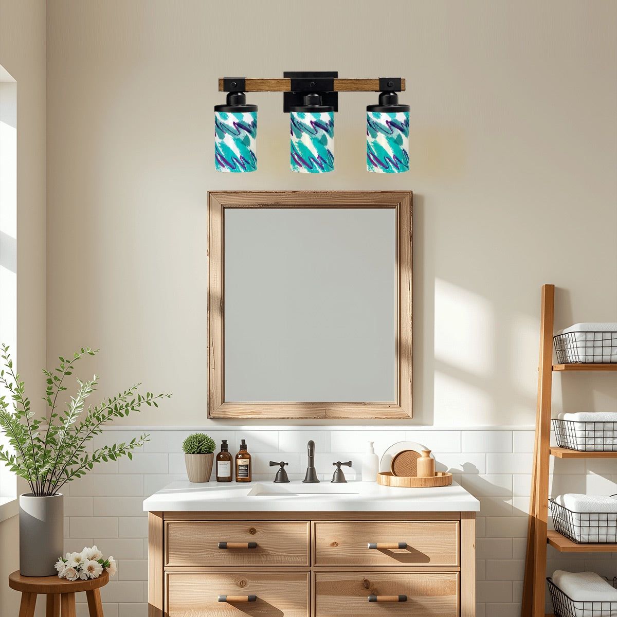 ⭐ 90s Vibe Vanity Light Fixture – Light It Up, Retro Style 💿