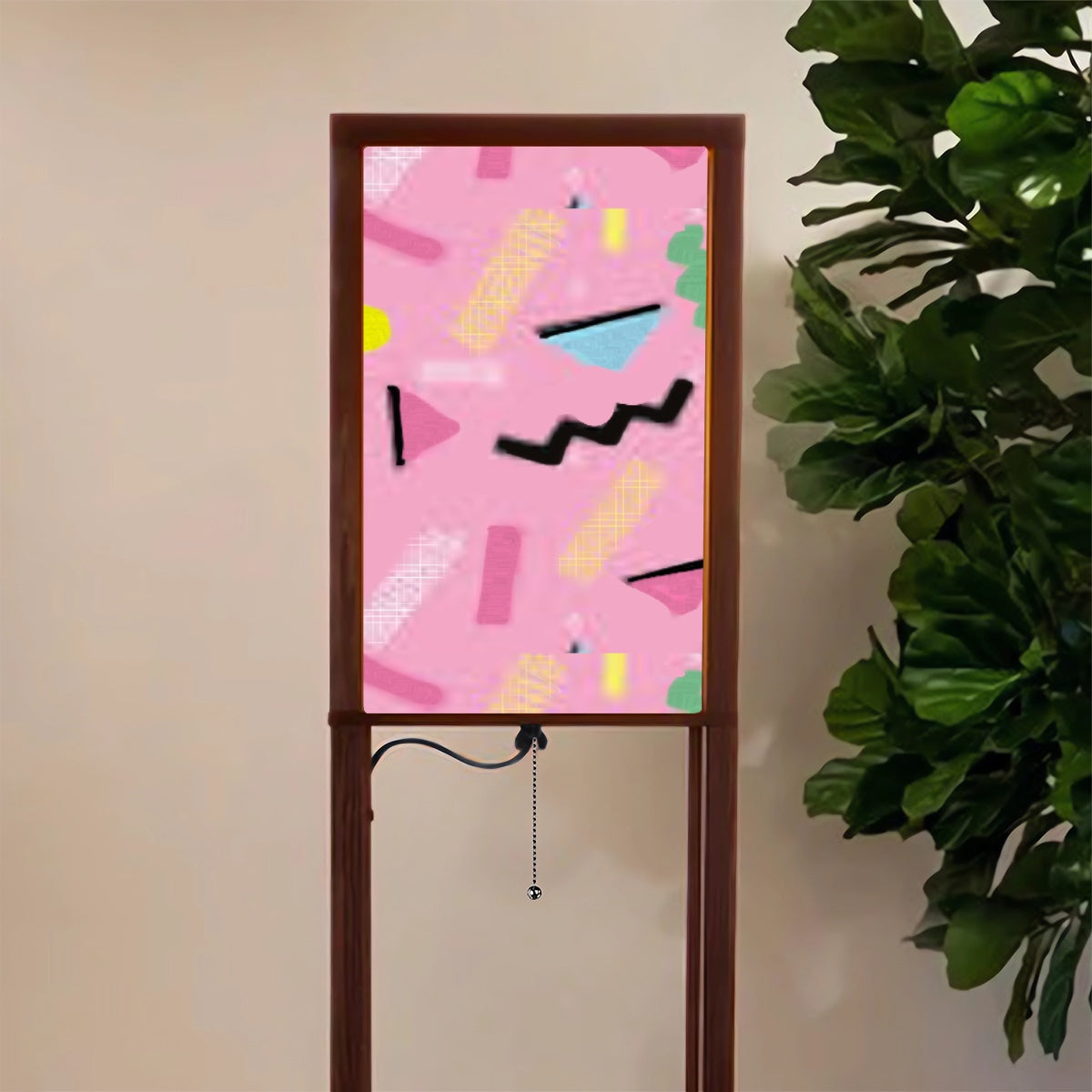 Saturday Morning Cartoons Floor Lamp with Shelves