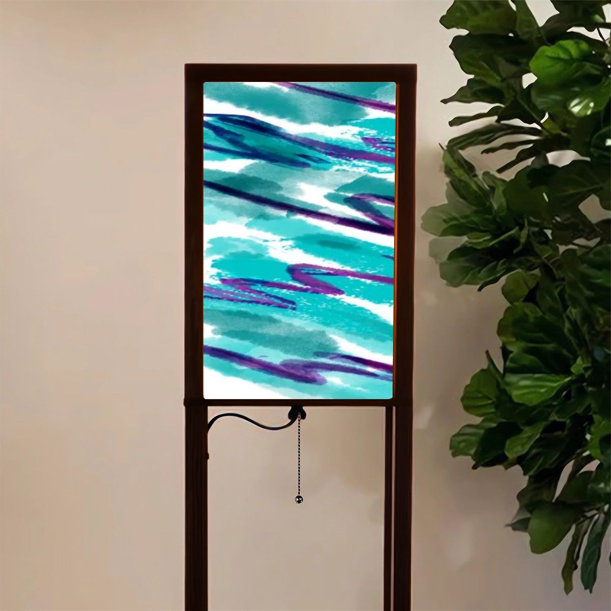 90s Vibe Floor Lamp with Shelves