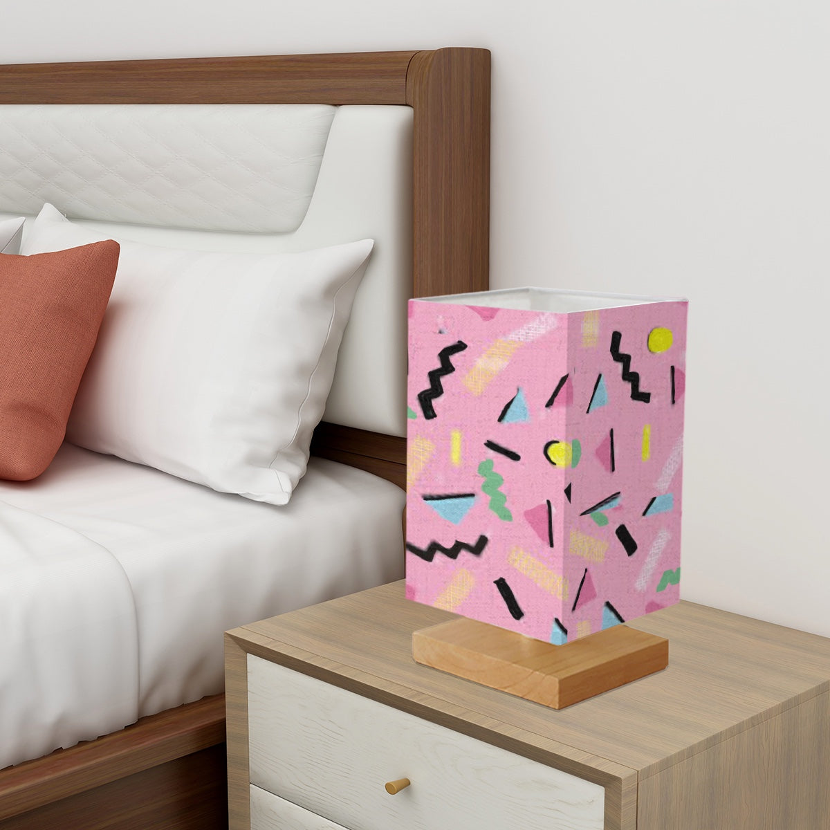 Saturday Morning Cartoons Square Table Lamp