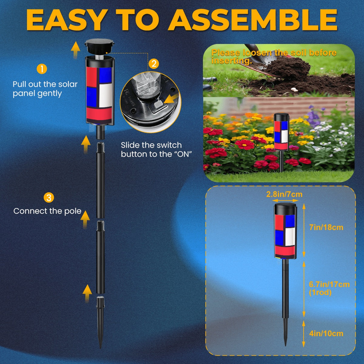 ๐ Color Block Outdoor Solar Lights โ๏ธ