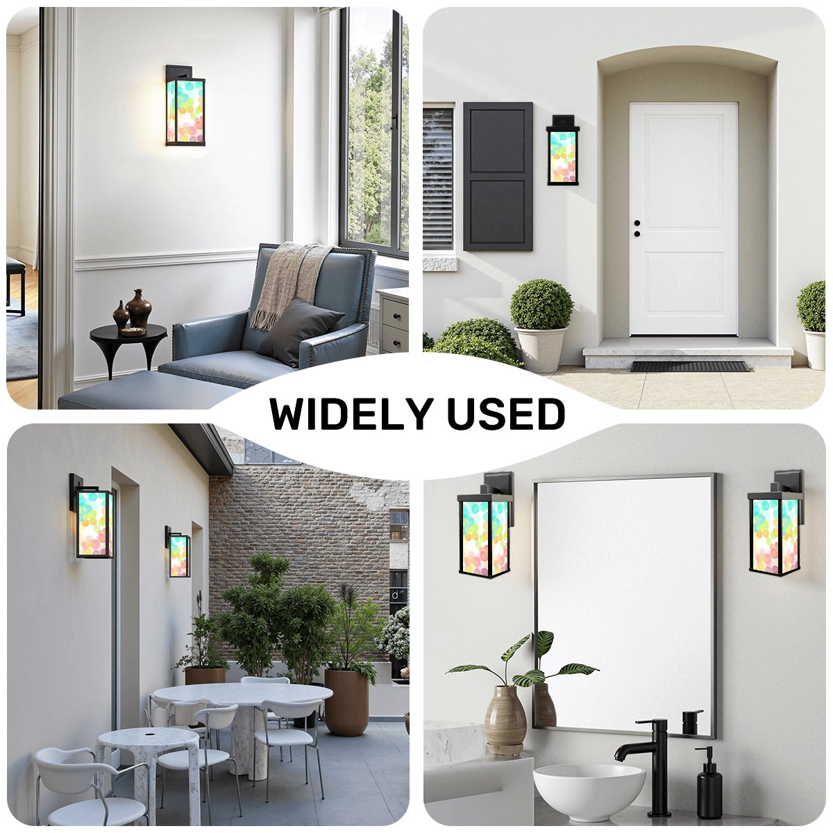 Bokeh Inspired Patio Wall Light
