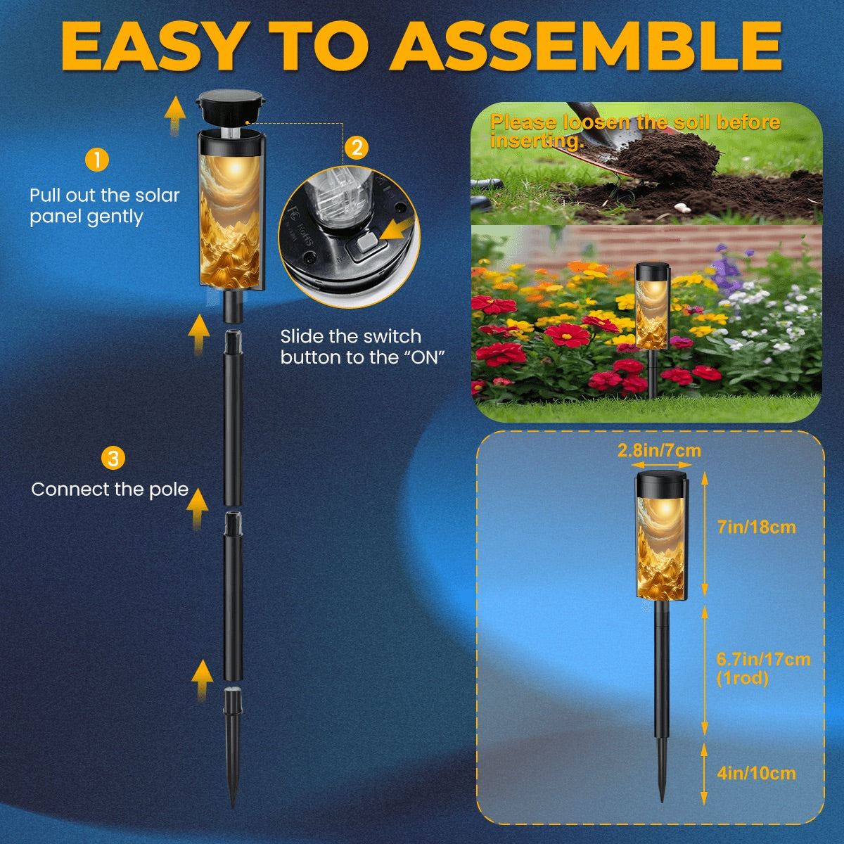 Waves of Gold Outdoor Solar Lights ππ