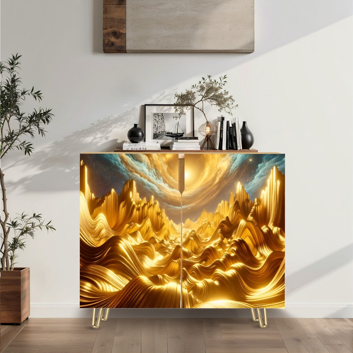 ✨ Waves of Gold Cabinet✨