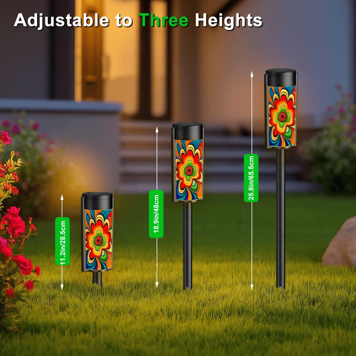 Psychedelic 60s Outdoor Solar Lights ✌️