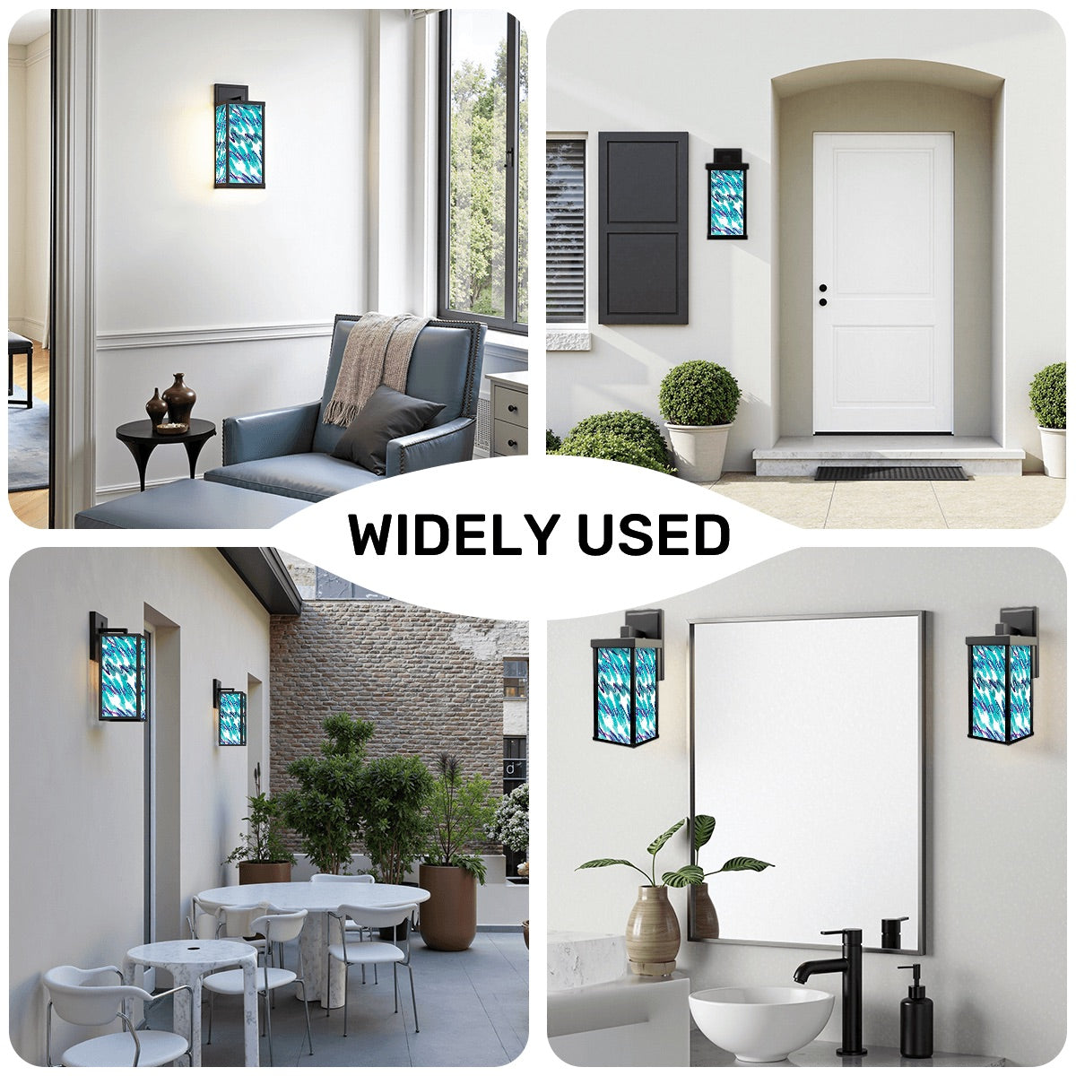 90s Pattern Patio Wall Light