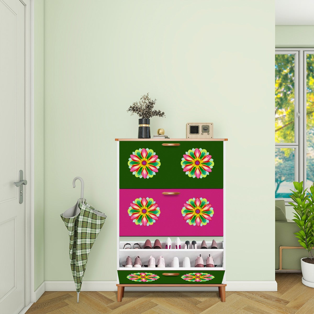 ๐ธ Flower Power Shoe Cabinet ๐ธ