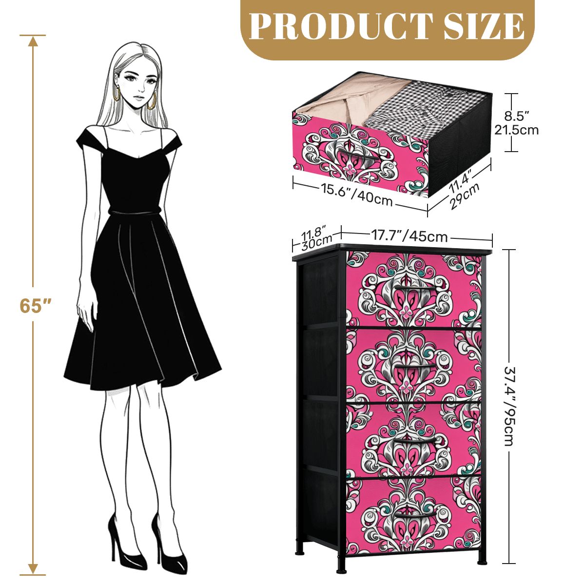 Versailles 4 Drawer Dresser