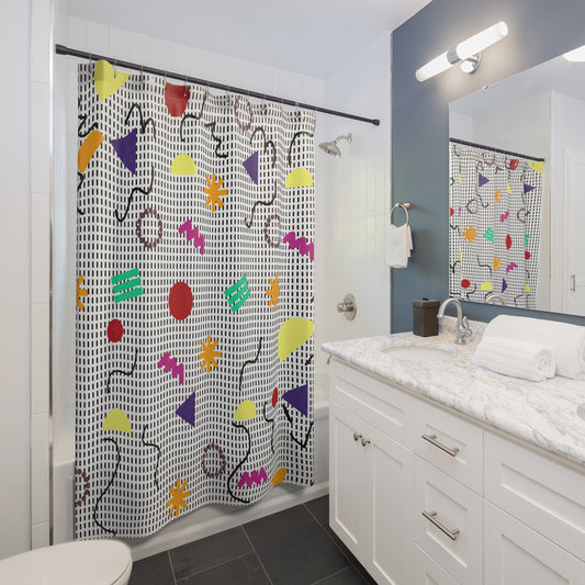 Splashback to the 90s Shower Curtain
