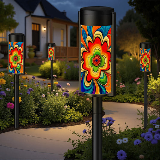 Psychedelic 60s Outdoor Solar Lights ✌️