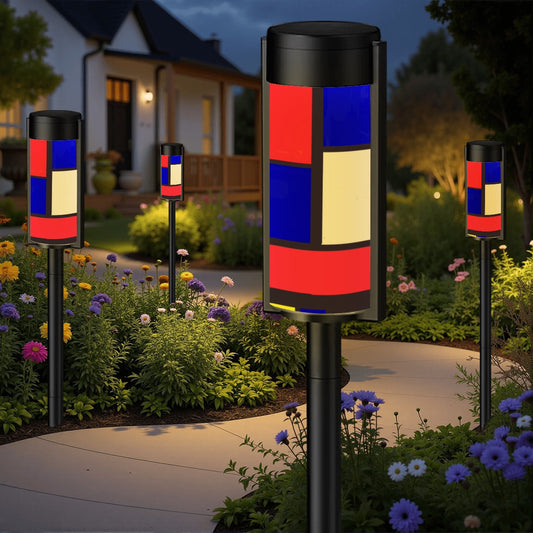 🌈 Color Block Outdoor Solar Lights ☀️