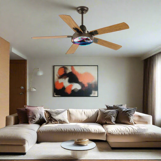 💃  Disco Ball Ceiling Fan With Light 🕺