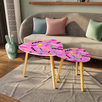 90s Saturday Morning Tv Coffee Table Set of 2