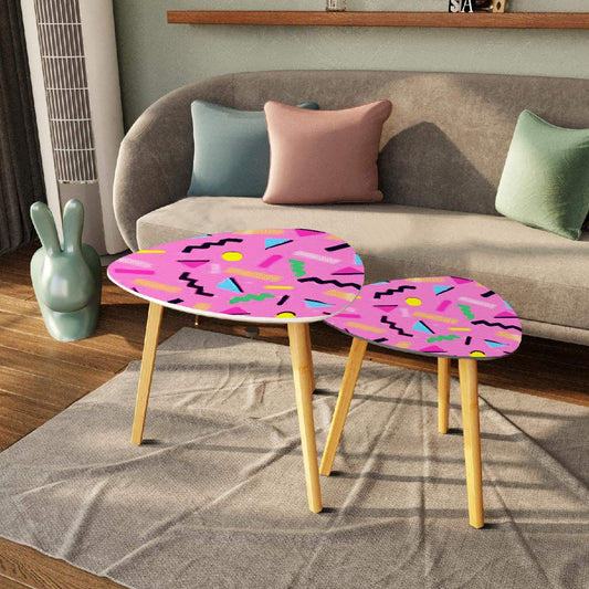 90s Saturday Morning Tv Coffee Table Set of 2