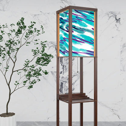 90s Vibe Floor Lamp with Shelves