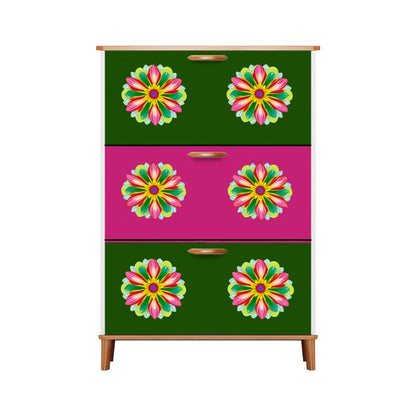 🌸 Flower Power Shoe Cabinet 🌸
