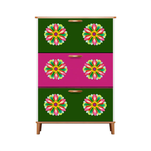 🌸 Flower Power Shoe Cabinet 🌸