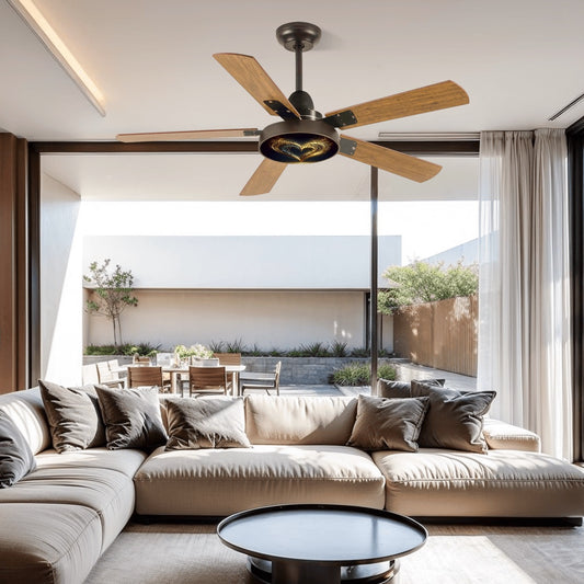 Heart of Gold Ceiling Fan With Light 💛