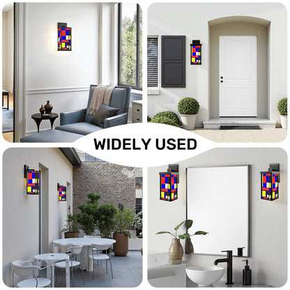 Color Block Patio Wall Light