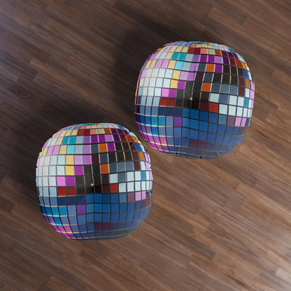 Disco Ball Tufted Floor Pillow