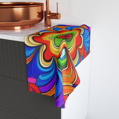 🌈 Psychedelic 60s Hand Towel