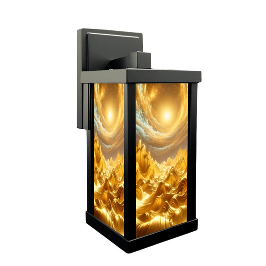 ✨ Waves of Gold Patio Wall Light