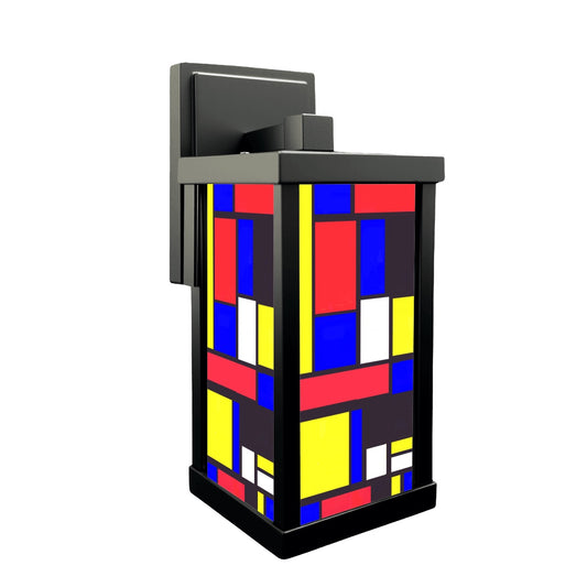 Color Block Patio Wall Light
